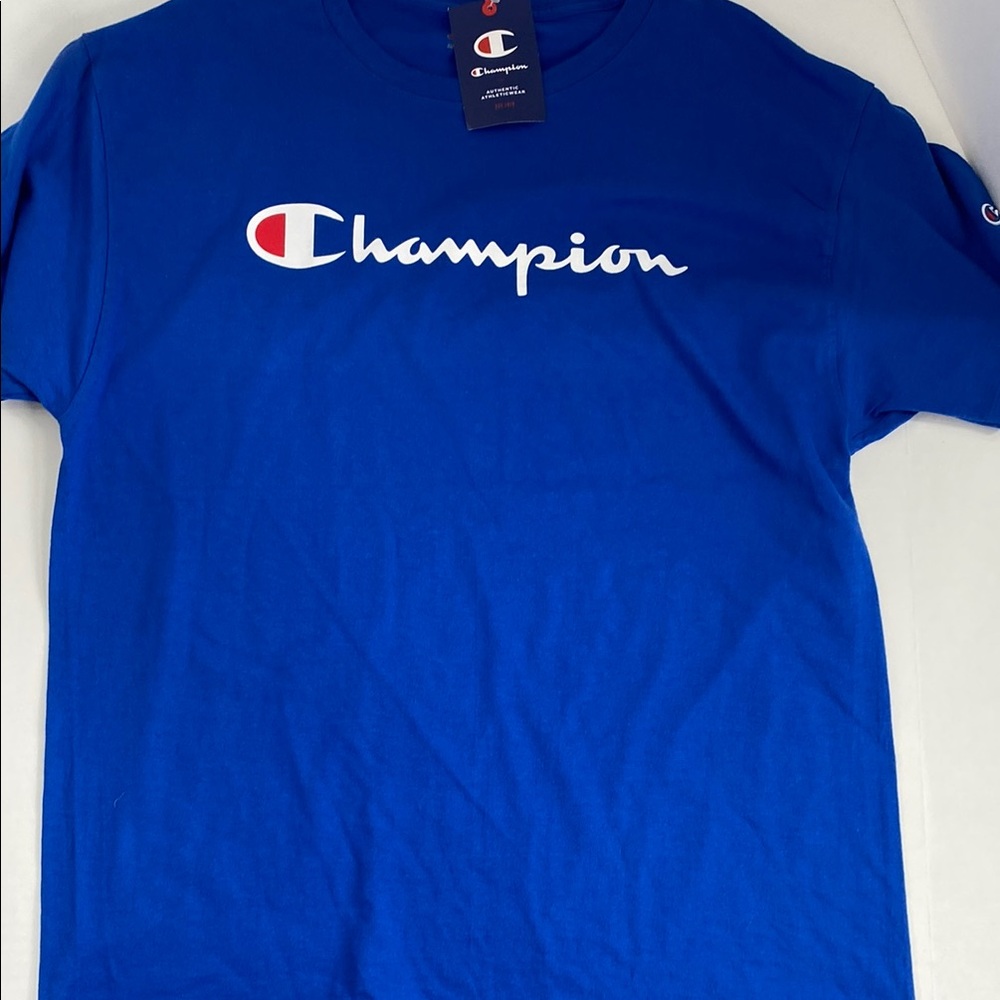 Champion Blue Men's T-Shirt Size Large